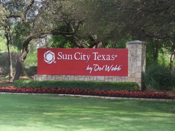 Sun City neighborhood in Georgetown, Texas serviced by Bastion Pest Control